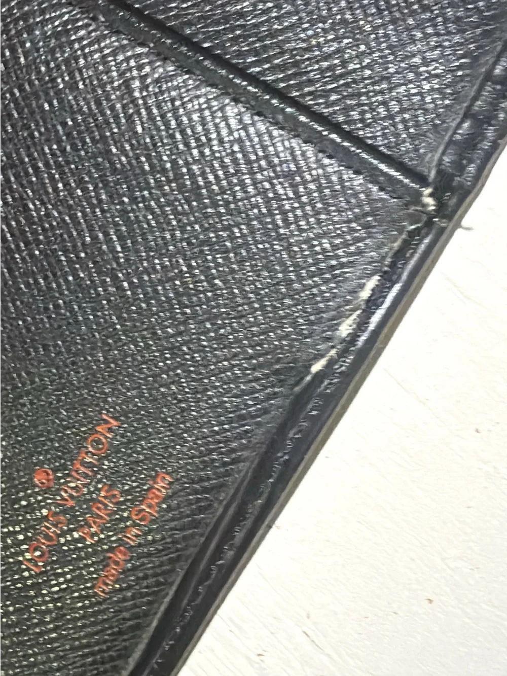 Louis Vuitton Epi black long bifold wallet with box
